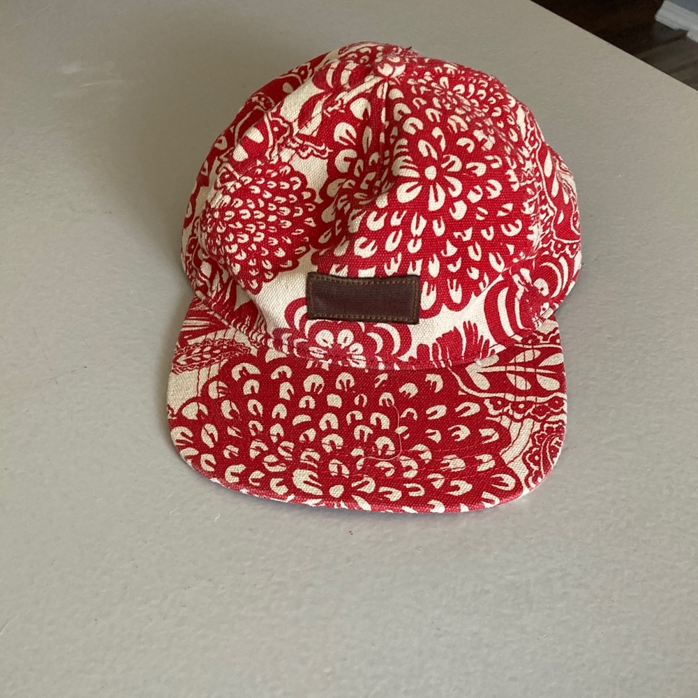Neff Red and Cream Floral Hat